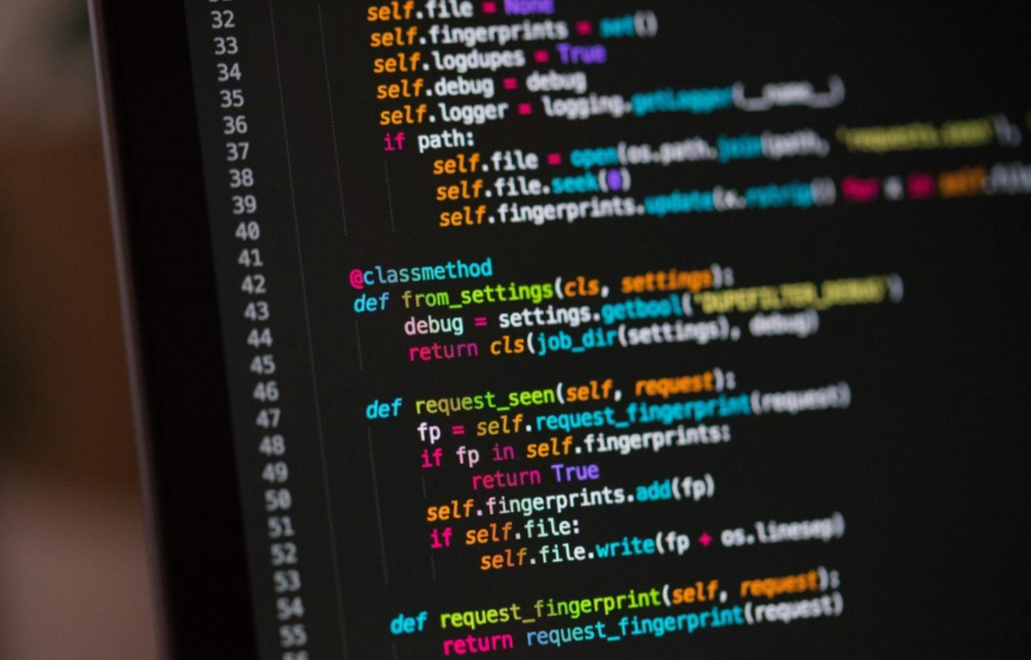 Code repository visualization showing branching patterns